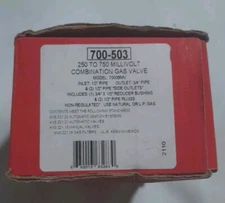 Robertshaw 700-503  250 To 750 Millivolt Combination Gas Valve  700BMV 1/2-3/4"