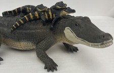 Large 11 Long Safari Ltd Alligator w/Babies Wildlife Replica Figure Toy