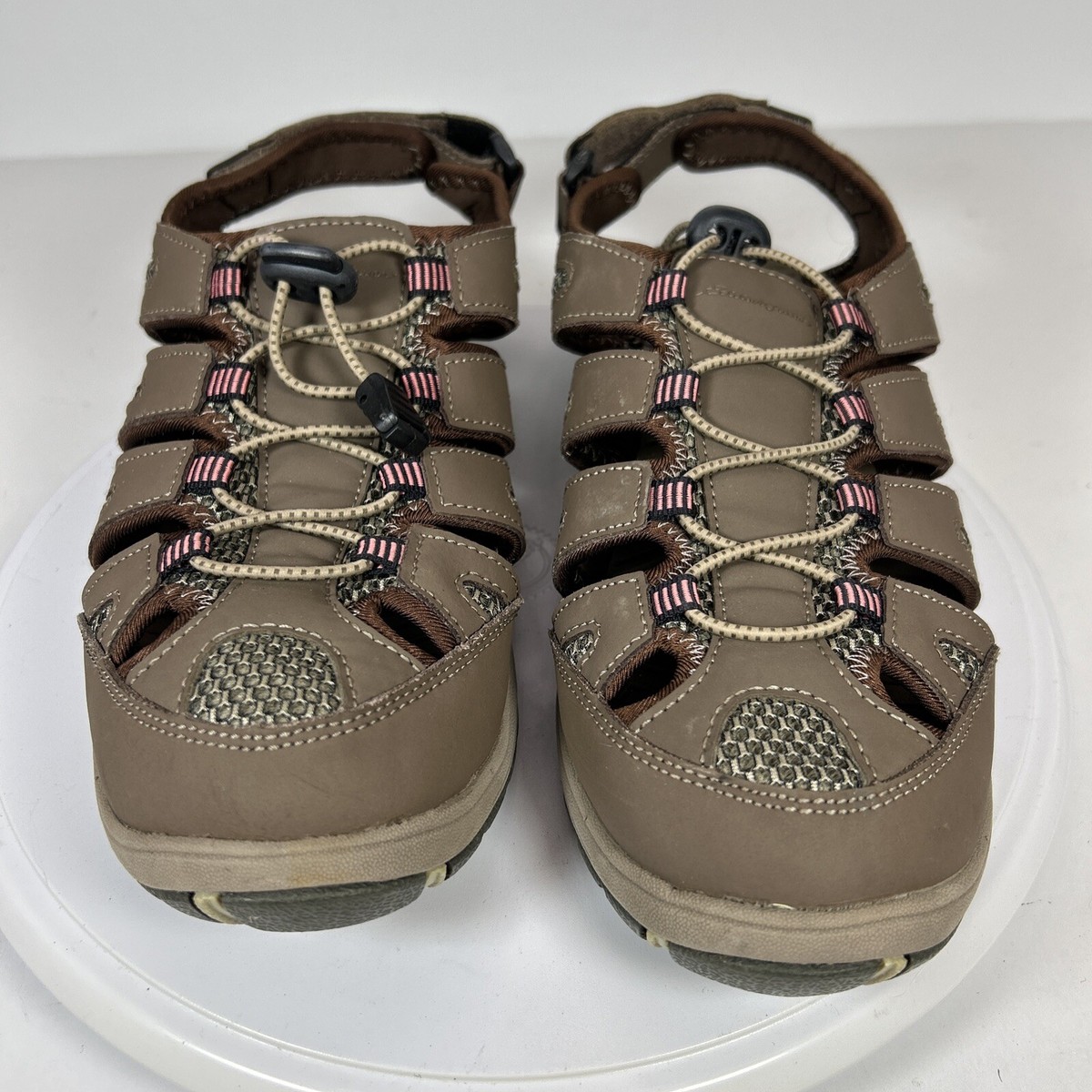 Eddie Bauer Hiking Water Sandals Closed Toe Brown Wide Size 9W Amazon.com | Eddie Bauer Womens Sock, & Sutton Water Shoes  main image 2
