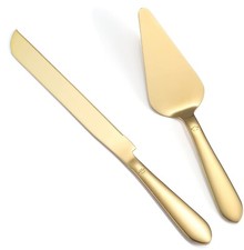 Cake Cutting Set for Wedding, Elegant Cake Knife and Server Set with Thickene...