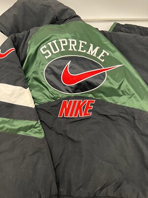 Supreme Nike Hooded Sport Jacket Black Green White New Supreme Nike Hooded Sport Jacket Black Green White New