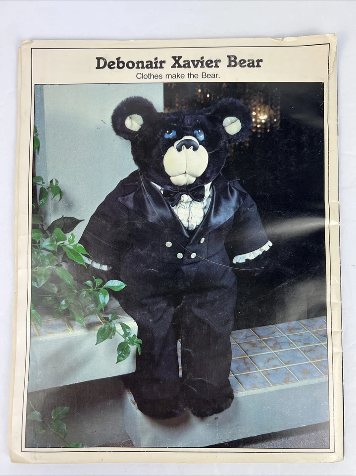 Xavier roberts debonair Bear Instruction Pamphlet Patterns Inside - Image 3 of 4