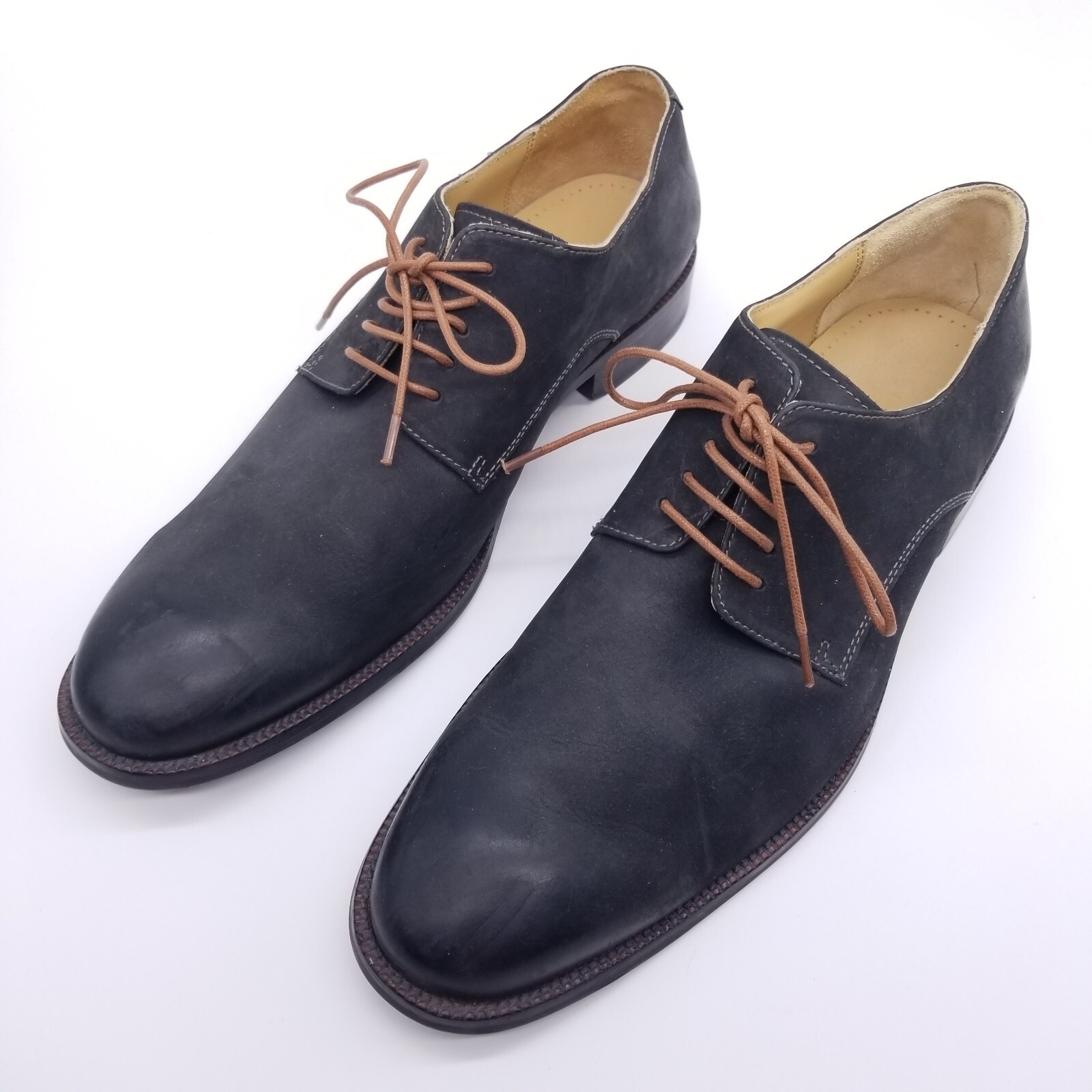 SAOLA Scarpe eleganti Cole Haan da uomo 11 5 nere Oxford Derby punta piatta pelle punta rotonda