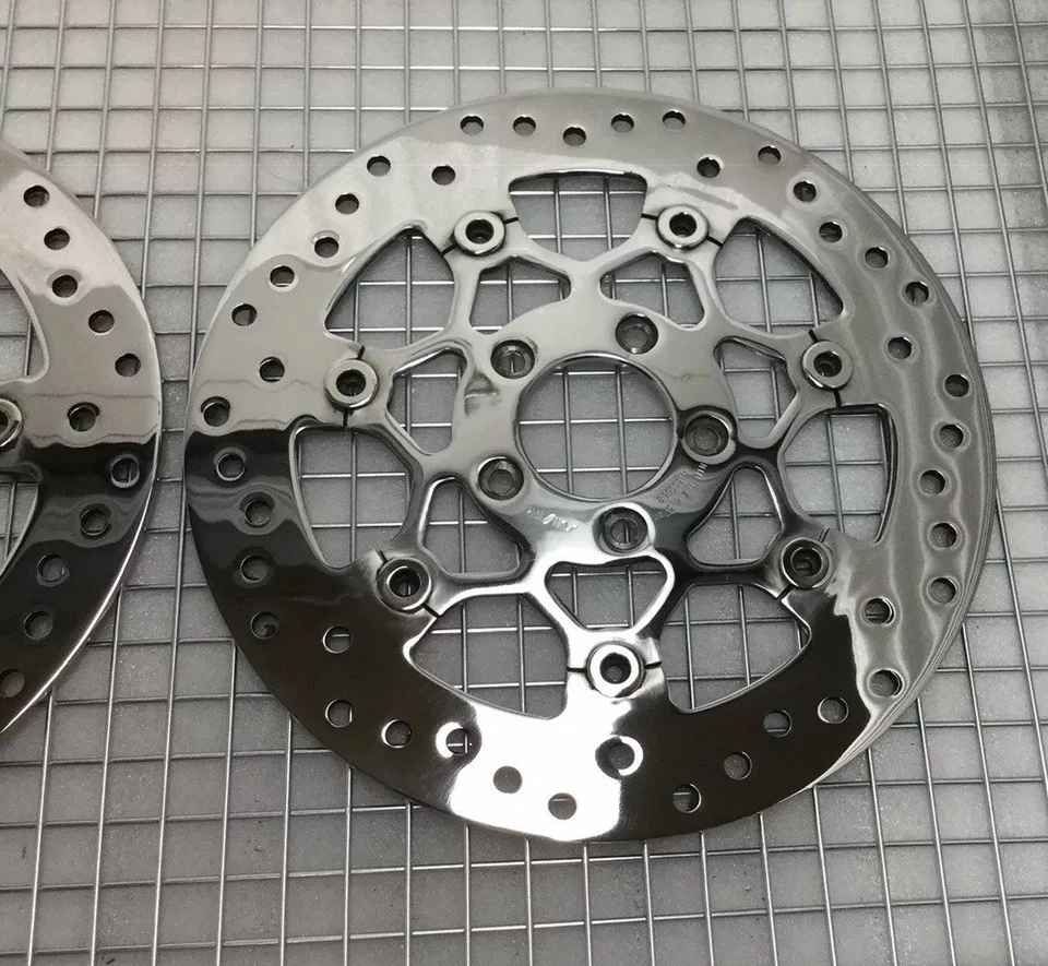 HARLEY TRI GLIDE RUEDA LIBRE TRICICLO PULIDO ROTORES FLOTANTES 41500068 INTERCAMBIO Foto 4 de 4