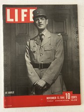 Life Magazine November 13, 1944, DeGaulle, Van Johnson, Doolittle Raid, Tokyo