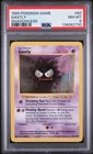 1999 POKEMON BASE SET SHADOWLESS #50 GASTLY PSA 8