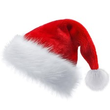 Brvnpily Santa Hat, 12.8 inches x 17.7 inches, Click to Telect Red/1
