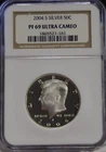 2004  S US Kennedy Proof Silver Half 50c NGC PF69 Ultra Cameo