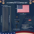 Yescom 30FT All Aluminum Sectional Flag Pole Kit 10 Gauge 2.5mm In Ground Sleeve — photo 7