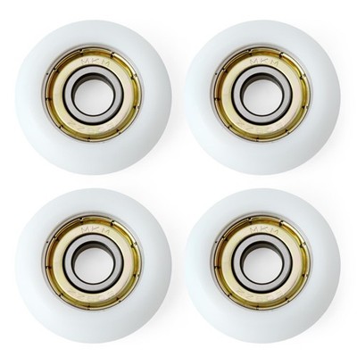 4 PCS White Replacement Roller Wheels Fits Aero Pilates Reformer 8mm Shaft