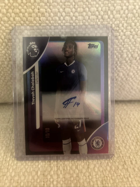 2025/26 Topps Premier League Trevoh Chalobah Auto/Autograph Black 10/10
