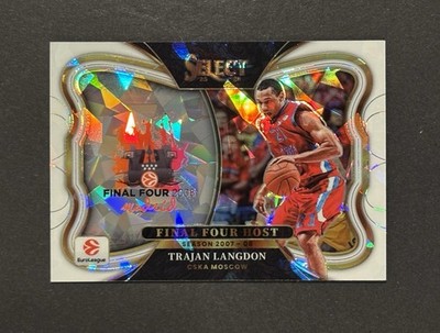 2025-26 Panini Select Euroleague Trajan Langdon Final Four Host /149 White Ice