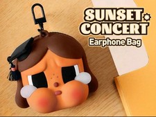 Popmart Crybaby Sunset Concert- Earphone Bag- New US Seller