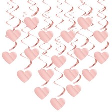 Pink Valentines-Day Heart Party-Decorations Garland - 18pcs Romantic Special ...