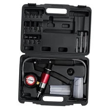  Hand Held Vacuum and Pressure Pump Brake Clutch Fluid Bleeder Tool Kit Black