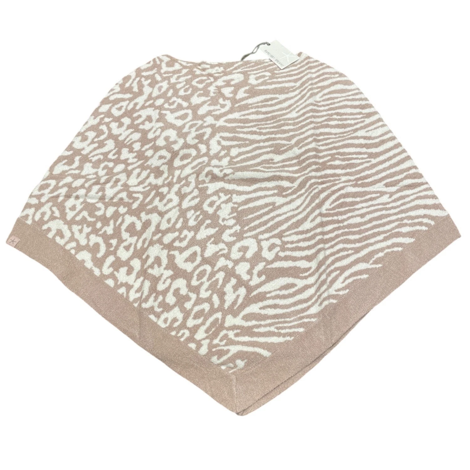 NWT Barefoot Dreams Ocean Breeze Poncho CozyChic Ultra Lite Knit Animal Print