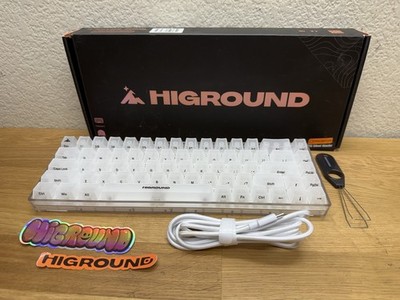 Higround Crystal Opal Basecamp 65% Mechanical Keyboard Silent Glacier Switch