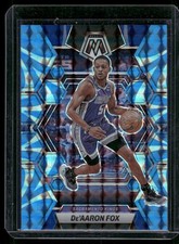 2022-23 Panini Mosaic #181 De'Aaron Fox Reactive Blue