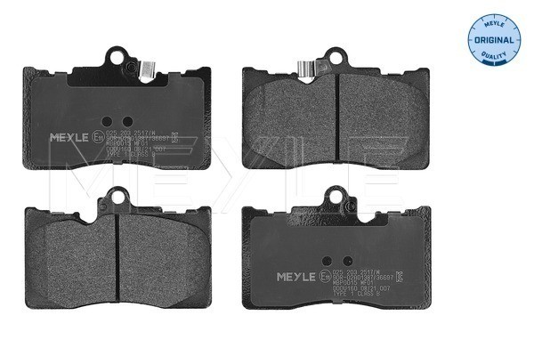 025 203 2517/W Meyle brake pad set, disc brake for Lexus