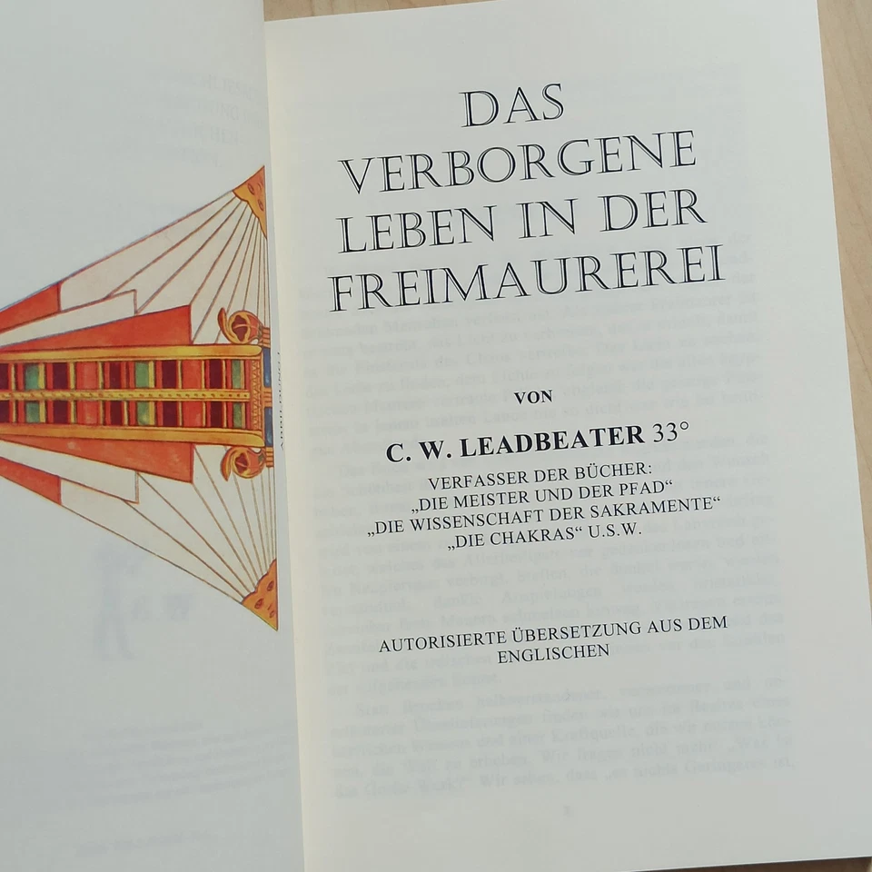 Das verborgene Leben in der Freimaurerei. Leadbeater 33 Freimaurer Loge - Bild 3 von 4