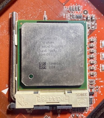 Abit AI7 Vintage Motherboard w/ CPU/Ram 2.6GHZ SL6WS Pentium 4 1GB