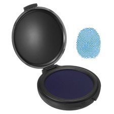 Fingerprint Ink Pads for Office Supplies, Blue