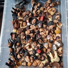 **NEW** WWE Wrestling Figure Heads Custom Fodder Mattel Jakks AEW Jazwares Head