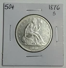 1876-S Seated Liberty Half Dollar 50c Better Date AU