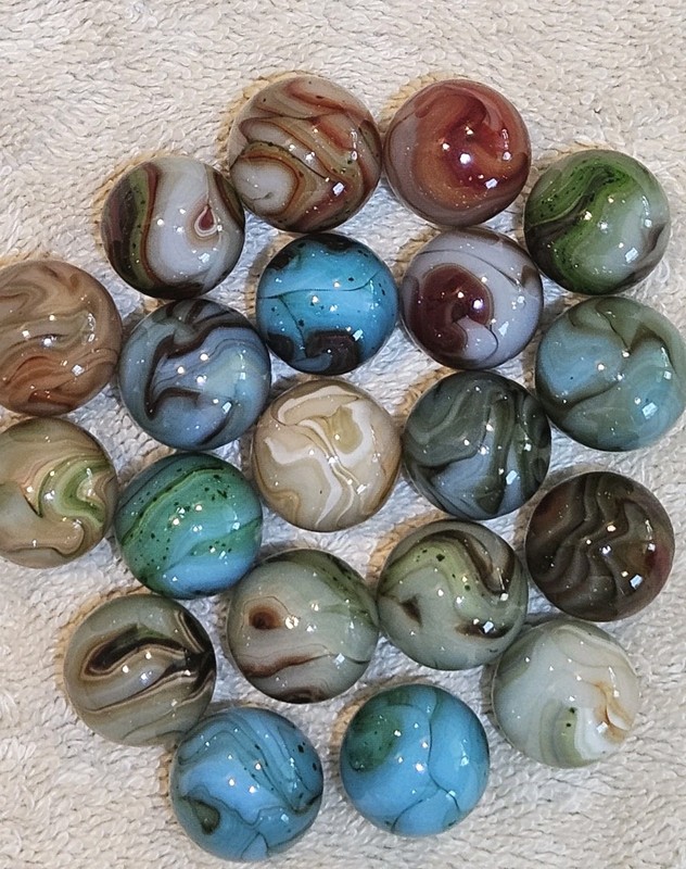20 MINT Jabo Marbles from the "Kokomo" Contract Run 04-06-2010.  Lot 0201