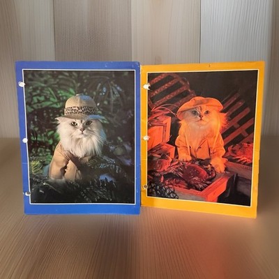 Vintage Cat Folders Stuart Hall 1993 Kittens Animal School