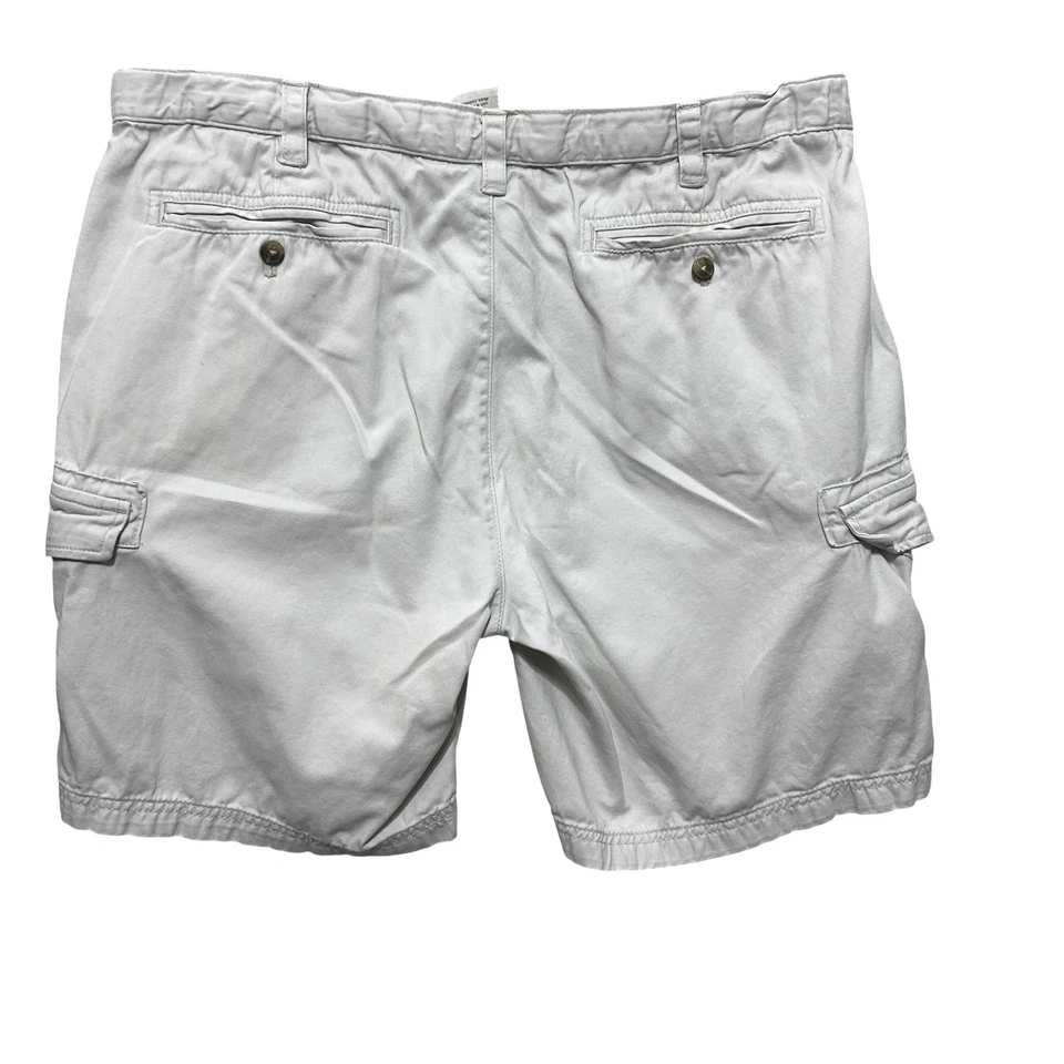 Pantalones Cortos de Carga Island Republic Para Hombres 40 Bolsillos Utilitarios de Algodón Caqui Exterior Informales Foto 2 de 4