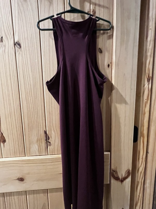 Girls Athletic Works Dress Size L (10-12) Burgundy Polyester Spandex