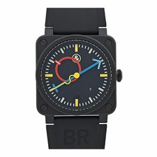 BELL ROSS BR0392-AS-CE/SRB Black Case Size 42mm Men's Used Watch 41021