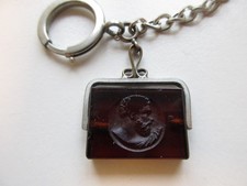 Pocket watch chain with fob - engraved "roman"