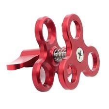 1 Inch Diving Ball Head Fixture Lights Arm Triple Butterfly Clip Clamp Mount