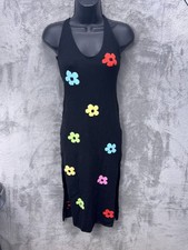 Cider Womens 70s Daisy Boho Sheath Dress Size S Hippie Festival Retro 60s Mod