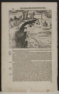 INCAS PUNISHMENTS PERU 1631 GOTTFRIED UNUSUAL ANTIQUE COPPER ENGRAVED VIEW