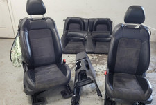 2018-2023 Ford Mustang Frontrear Seats Wconsole Black Leather Wpwrheat 2018-2023 Ford Mustang Frontrear Seats Wconsole Black Leather Wpwrheat
