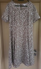 Kleid  beige / weiß, leicht  Gr.42  NEU