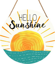 Summer Wreaths for Front Door Hello Sunshine Welcome Sign Summer Sunshine Decora
