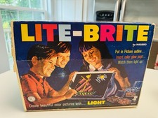 Old Vtg 1967 5455 Lite-Brite Hasbro Toy Game In Origina