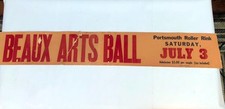 Vintage Roller Rink Sign Beaux Arts Ball Port...