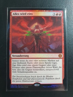 Mtg Alles Wird Eins - All Will Be One Foil Magic The Gatherig Karte Tcg