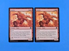 2x Avarax Dominaria Remastered Mtg Magic Card Red Mountain Creature Beast 112