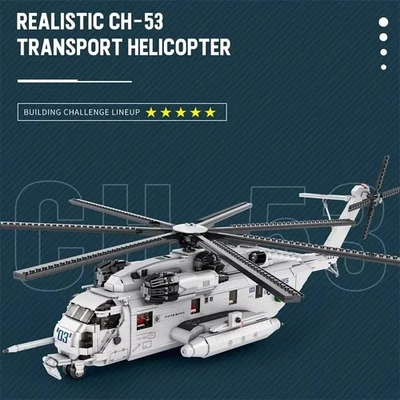 MARKENLOS CH-53E 2192 Stück transport Hubschrauber Baustein Flugzeug Militär kämpfer Model