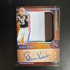 2025 Panini Silhouette Bernie Kosar #SA-BKR Browns Patch Auto /75