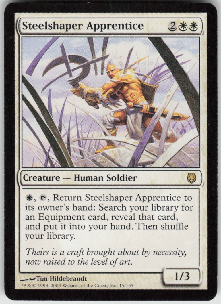 Steelshaper Apprentice 15 Rare Darksteel Magic: The Gathering Lightly Played