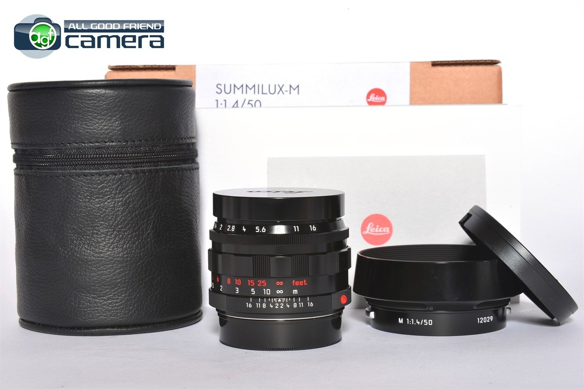 Leica Summilux-M 50mm F/1.4 Lens Glossy Black Paint Reissue 11713