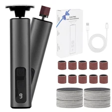 Electric Foot Callus RemoverFoot File Nail Grinder 2 in 1 with Sandpaper Dis...