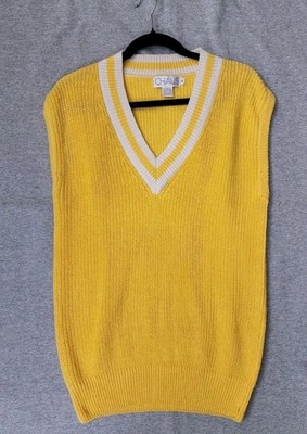 Vintage Chaus sleeveless knit sweater Vest 80s/90s  Women Size M